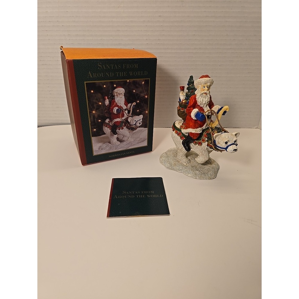 Norwegian Santa 4" Tall Santa's From Around The World 1996 Vintage Ornament‎